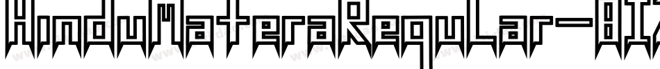 HinduMateraRegular-81ZA字体转换