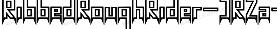 RibbedRoughRider-JRZa字体转换