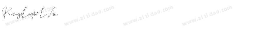 KuzugoLight-LVrn字体转换
