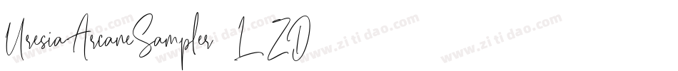 UresiaArcaneSampler-L3ZD字体转换