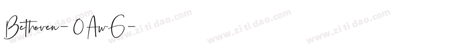 Bethoven-0AwG字体转换