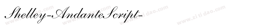 Shelley-AndanteScript字体转换