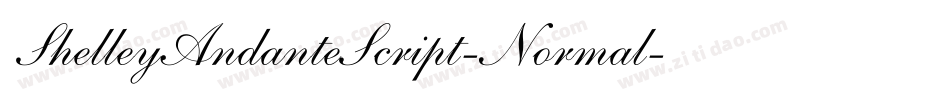 ShelleyAndanteScript-Normal字体转换