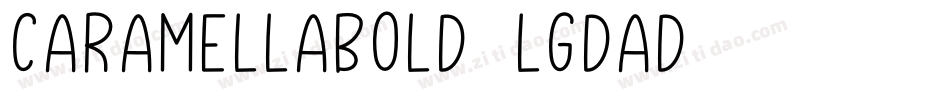 CaramellaBold-lgdaD字体转换