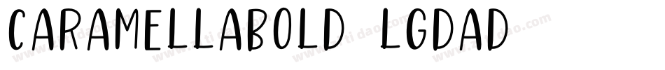 CaramellaBold-lgdaD字体转换