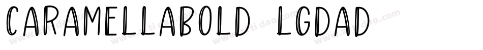 CaramellaBold-lgdaD字体转换