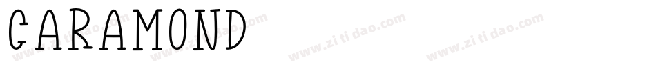 CARAMOND字体转换