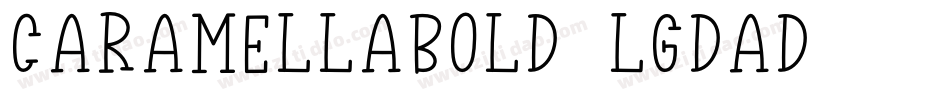 CaramellaBold-lgdaD字体转换