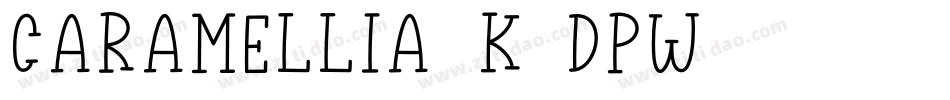 Caramellia-K7dPW字体转换