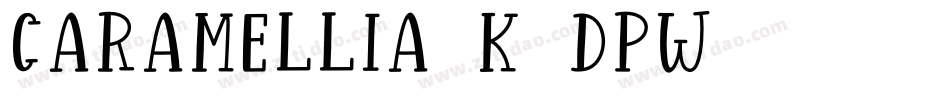 Caramellia-K7dPW字体转换
