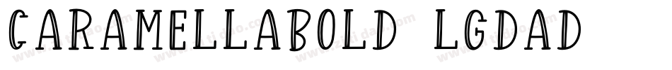CaramellaBold-lgdaD字体转换