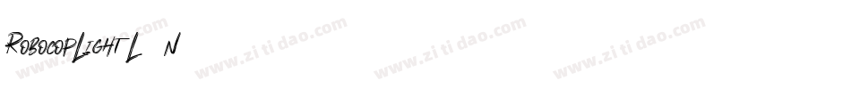 RobocopLight-L332n字体转换