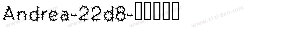 Andrea-22d8字体转换
