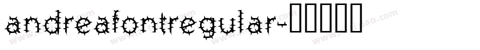 andreafontregular字体转换