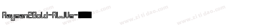 Rayman2Bold-ALJVm字体转换