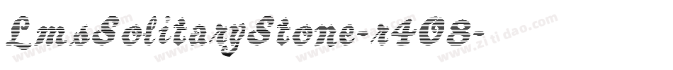 LmsSolitaryStone-r4O8字体转换