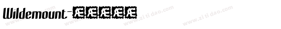 Wildemount字体转换