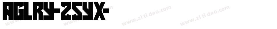 Aglry-Z5Yx字体转换