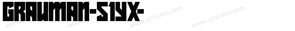 Grauman-51Yx字体转换