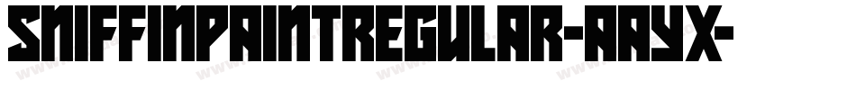 SniffinPaintRegular-AAYx字体转换