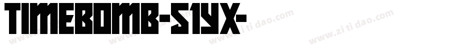 Timebomb-51yx字体转换