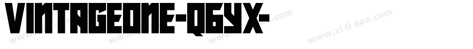Vintageone-q6Yx字体转换