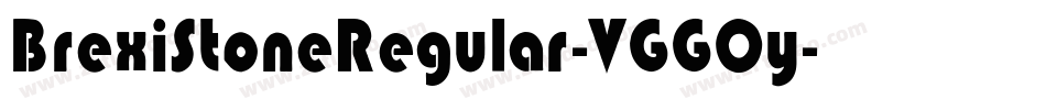 BrexiStoneRegular-VGGOy字体转换