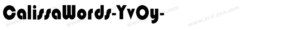 CalissaWords-YvOy字体转换