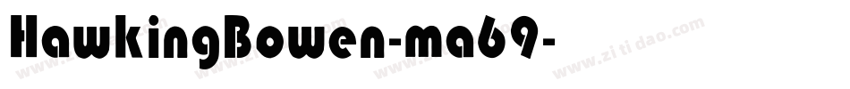 HawkingBowen-ma69字体转换