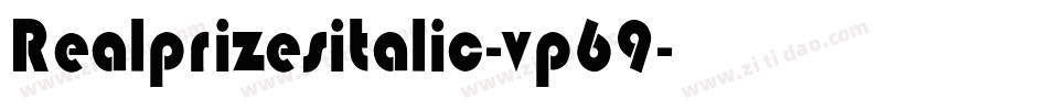 Realprizesitalic-vp69字体转换