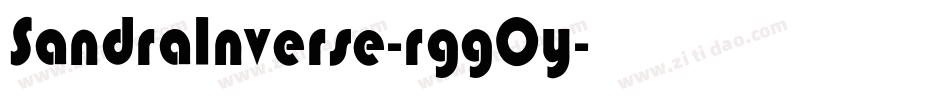 SandraInverse-rggOy字体转换