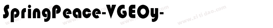 SpringPeace-VGEOy字体转换 SpringPeace-VGEOy字体转换
