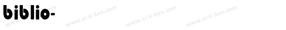 biblio字体转换