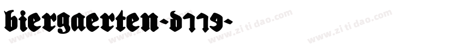 Biergaerten-D779字体转换