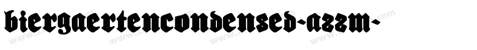 BiergaertenCondensed-A22M字体转换