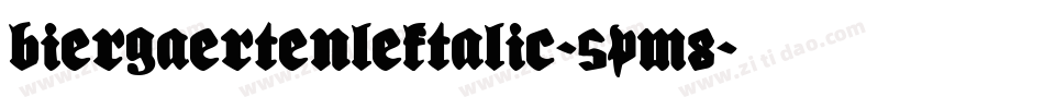 BiergaertenLeftalic-5pM8字体转换