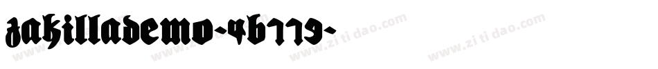 ZakillaDemo-4B779字体转换