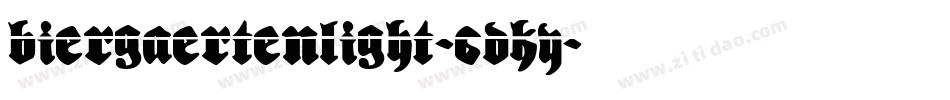 BiergaertenLight-6DKY字体转换