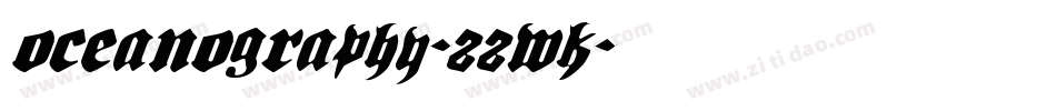 Oceanography-22wK字体转换