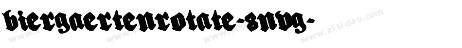BiergaertenRotate-8nvg字体转换