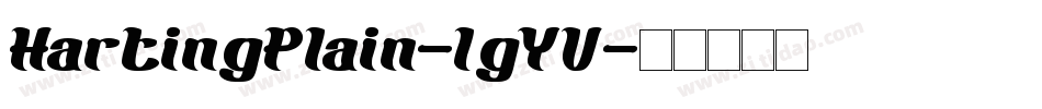 HartingPlain-lgYV字体转换