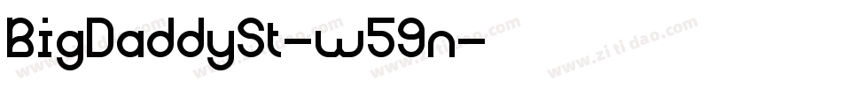 BigDaddySt-w59n字体转换