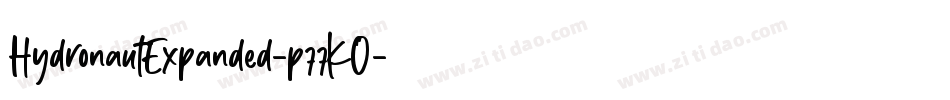 HydronautExpanded-p77KO字体转换