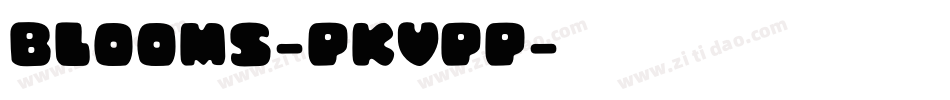 Blooms-PKVpP字体转换