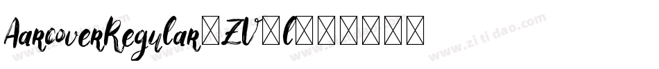 AarcoverRegular-ZV9l字体转换