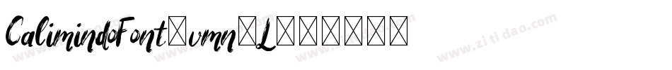 CalimindoFont-vmn9L字体转换