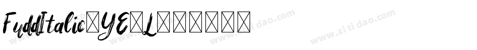 FuddItalic-YE9L字体转换