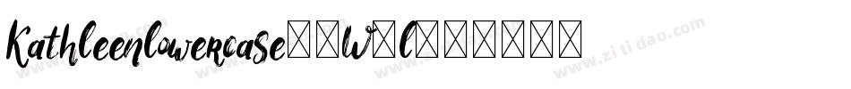 Kathleenlowercase-2W9l字体转换