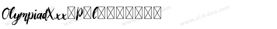 OlympiadXxx-P9l2字体转换