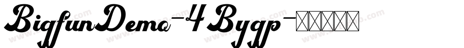 BigfunDemo-4Bygp字体转换